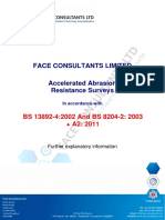 Accelerated Abrasion Resistance Surveys As Per BS 13892-4 - 2022 & 8204-2-2003 + A2 - 2011