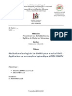 Réalisation D'un Logiciel de GMAO Pour Le Calcul FMD Application Sur Un Coupleur Hydraulique VOITH 1000TV