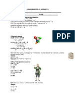 Examen Bimestral de Matematica