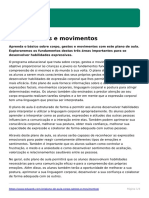 Plano de Aula Corpo Gestos e Movimentos