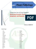 Crops Diseases List (Updated)