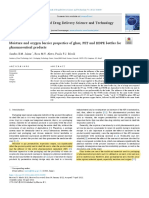 2022 - Moisture and Oxygen Barrier Properties of Glass, PET and HDPE Bottles For