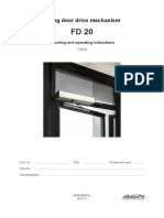 Gilgen FD20 Installation Manual