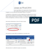 Las Tabulaciones en Word 2016