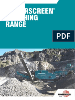 Powerscreen Crushing Range USE FOR ALL MODELS