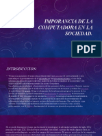 Importancia de La Compu en La Sociedad