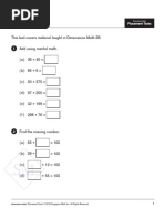 Singapore Math Placement - Tests - 6