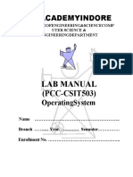 Lab Manual Report