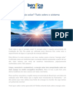 O Sistema Fotovoltaico - Benfica Eco Solar