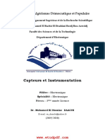 Capteurs Et Instrumentation