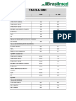 TABELA SBH - para Utilização No Momento Da Exercício