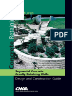 Concrete Retaining Structures - Segmental Concrete Gravity Retaining Walls