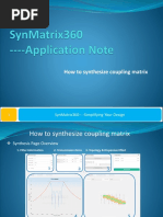 SynMatrix Application Note 6 Synthesize Matrix