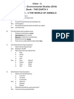 Class 2 Subject EVS Chapter 3 The World of Animals