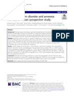 Autism Spectrum Disorder and Anorexia Nervosa: An Italian Prospective Study