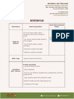 Nutrition Plan 26th March