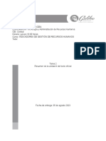 Tarea 2 Indicadores de Gestión de Recursos Humanos