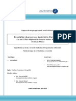 Rapport de Stage, Processus Budgétaire, BAQI