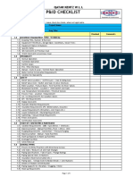 Pefs / P&Id Checklist: Qatar Kentz W.L.L