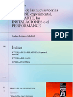 AP 22 Impacto de Las Nuevas Teorías en El CINE Experimental, VIDEOARTE, Las INSTALACIONES o El PERFORMANCE