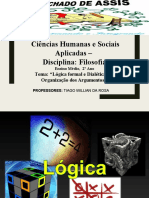 Aula 2 de Filosofia - Tema - Lógica Formal e Dialética e A Organização Dos Argumentos