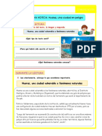 Ficha de Comunicación 14-08-23 Leemos Una Noticia Huaraz Una Ciudad en Peligro