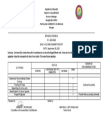 Brigada Eskwela Form 6 Daily Accomplishment Report