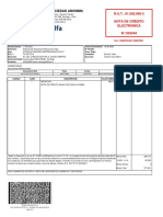 Salinas Y Fabres Sociedad Anonima: R.U.T.: 91.502.000-3 Nota de Crédito Electrónica N°:303244