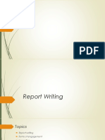 Report Writing