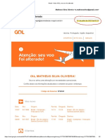 E-Mail Cancelamento Voo de Ida