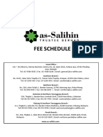 Fee Schedule Ass-Salihin 2023