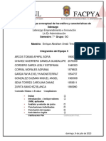 Evidencia 3. Mapa Conceptual de Los Estilos y Características de Liderazgo