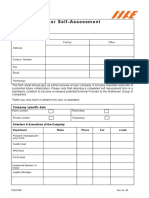 PUR-FO-03 Supplier Self Assesment