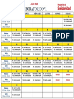 Horario Julio 2023