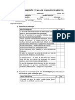 Formato de Inspección Técnica de Dispositivos Médicos