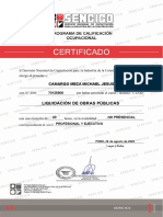 Certificado Sensico