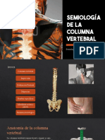 Semiología de La Columna Vertebral