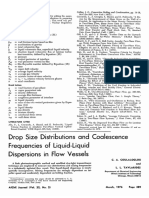 Drop Size Distributions and Coalescence Frequencies of Liquid-Liquid Dispersions in Flow Vessels