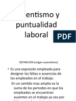 Absentismo y Puntualidad Laboral