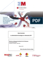 Nota Sectorial: Alimentación Ecológica en Alemania