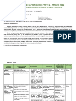 I Experiencia de Aprendizaje Marzo 2022