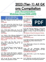 SSC CGL 2023 24th July (Shift-2) All GK Questions