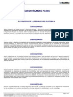 DECRETO 78-2005, Sistema Nacional de Calidad