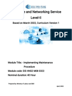 M08 Maintenance Procedure