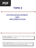 CBAD2103 Topic 9 - System Development and Implementation