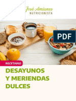 Recetario Desayunos y Meriendas Dulces