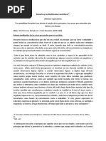 TP 10 El Representacionalismo Como Filosofía de La Conciencia, Descartes.