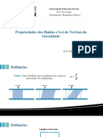 Aula 2 - Propriedades Dos Fluídos e Lei de Newton