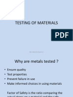 Testing of Materials