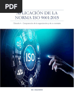 Aplicación de La Norma Iso 9001-2015 - Cláusula 4 - RSM